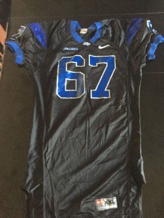 Game Worn Nike Middle Tennessee St Blue Raiders Football Jersey Size 2x 67
