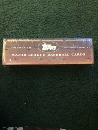 Topps Major League Baseball Cards 2002 Complete Set.  Includes Series 1&2