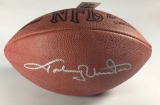 Baltimore Colts Johnny Unitas Signed Authentic Nfl Football Beckett