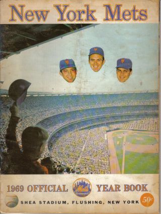 1969,  York Mets Baseball Program,  Tom Seaver,  Jerry Koosman,  Jerry Grote