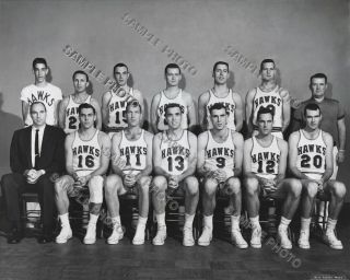 1957 - 58 St.  Louis Hawks Nba Champions 8x10 Team Photo