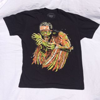 Macho Man Randy Savage Zombie Mens M Ez Tee Shirt Legends Never Die Halloween