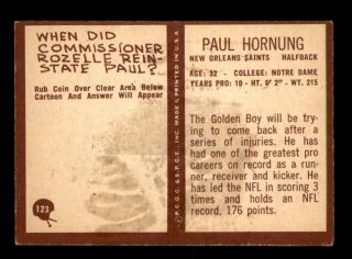 1967 Philadelphia 123 Paul Hornung EX,  X1732253 2