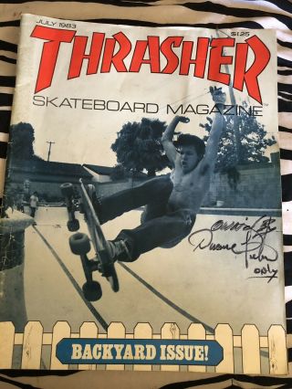 Duane Peters Punk Rock Skate Thrasher Mag 1982 Jay Alabamy Cover