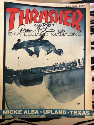 Duane Peters Punk Rock Skate Thrasher Mag 1982 Micke Alba.  Upland Contest.  Texas