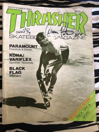 Duane Peters Punk Rock Skate Thrasher Mag 1982 Pier Windler Cover