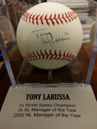 Tristar Hidden Treasures Tony Larussa Autographed Baseball