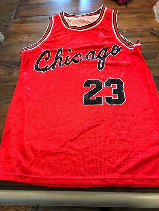 Vtg 1984 Nike Rookie Chicago Bulls Michael Jordan Jersey Small Throwback Red