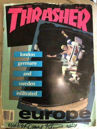 Duane Peters Punk Rock Skate Thrasher Mag 1982 Bruno Peeters Cover