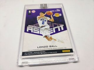 2017 - 18 Ascension Rookie Ascent RC Auto Whitebox 1/1 LONZO BALL WOW 2