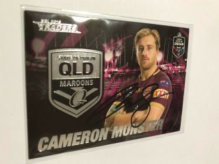 2019 Nrl Traders Signed State Of Origin Card - Cameron Munster - Qld Maroons