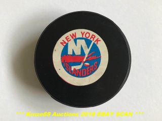 1972 - 1974 York Islanders Vintage Biltrite Nhl Logo Reverse Made In Canada