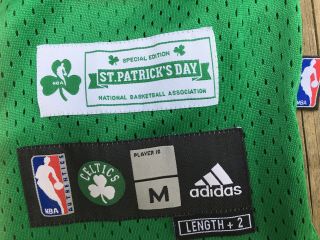 Adidas Kevin Garnett Nba Boston Celtics St.  Patricks Day Jersey Med Special Ed.