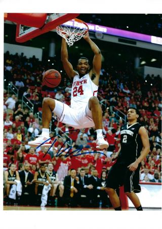 T.  J.  Warren Auto Autographed 8x10 Photo Signed Picture W/coa Nc State Wolfpack