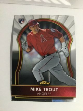 MIKE TROUT 2011 TOPPS FINEST ROOKIE CARD 94 2