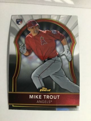 MIKE TROUT 2011 TOPPS FINEST ROOKIE CARD 94 3