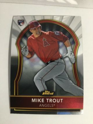 MIKE TROUT 2011 TOPPS FINEST ROOKIE CARD 94 4