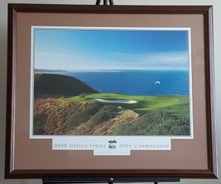 Usga 3rd Hole At Torrey Pines 2008 Us Open Golf Championship Poster By Rob Brown