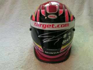 Dan Wheldon Signed Autographed Mini 1/2 Scale Racing Helmet Indy 500 Indycar