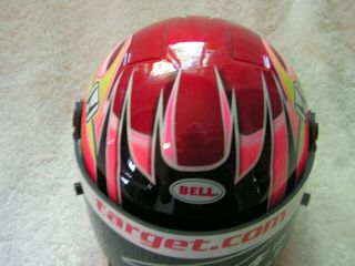 Dan Wheldon Signed Autographed Mini 1/2 Scale Racing Helmet Indy 500 Indycar 6