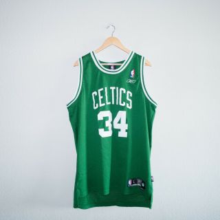 Paul Pierce Boston Celtics Stitched 34 Road Green Reebok Basketball Jersey L