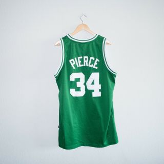 Paul Pierce Boston Celtics Stitched 34 Road Green Reebok Basketball Jersey L 2
