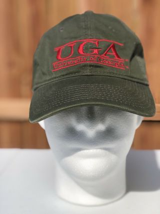 Adult Unisex University Of Georgia Bulldogs Olive The Game Adjustable Hat