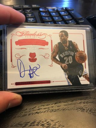Damon Stoudamire 2014 - 15 Flawless Signatures Ruby Auto Dsss Grizzlies /15