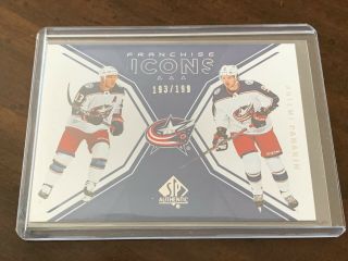 2018 - 19 Sp Authentic Franchise Icons Atkinson/panarin /199
