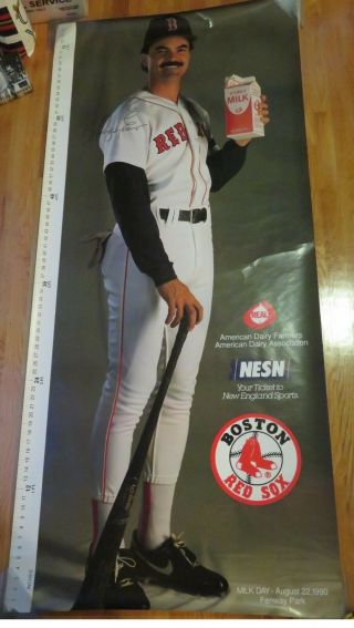 Nesn Dwight Evans No.  24 Boston Red Sox Milk Day August 22,  1990 Poster Fenway