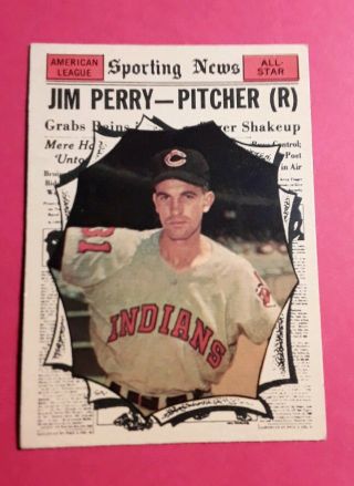 1961 Topps Set Break 584 Jim Perry Vg - Vgex See Scan Thanks