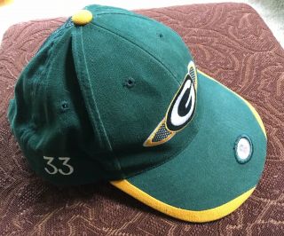 1998 Nfl Green Bay Packers Game Worn Sideline Cap Hat William Henderson