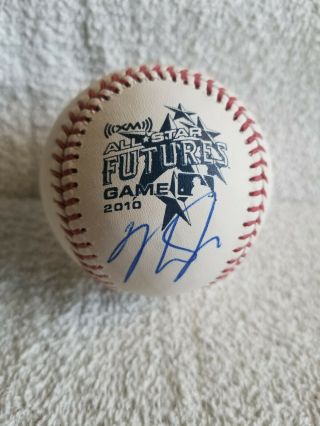 Angels Mike Trout Signed 2010 Futures Game Rookie Major League Baseball Psa