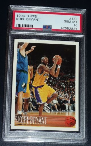 1996 Topps Kobe Bryant Rookie Psa 10 Gem 138 Beauty Rc Check Out Others