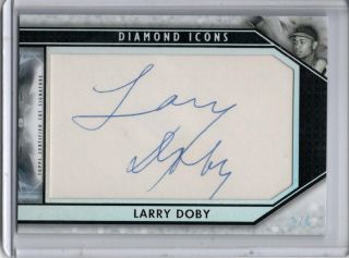 Larry Doby Auto /4 2019 Topps Diamond Icons Cut Signature Autograph Sp Indians