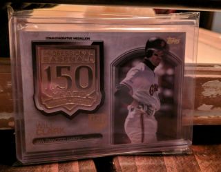Topps Series 2 2019 Will Clark 150 Year Commemorative Medallion /150 Relic