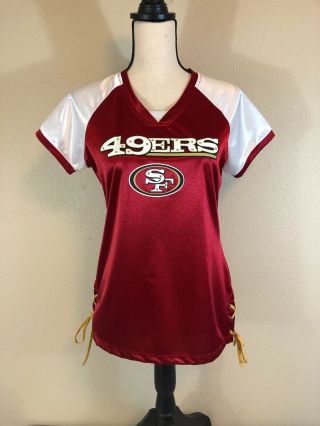 San Francisco 49ers Womens Jersey Small Red Nfl Team Apparel