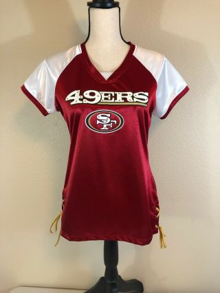 San Francisco 49ers Womens Jersey Small Red NFL Team Apparel 8
