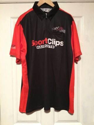 Denny Hamlin Sportsclips Haircuts Toyota Pit Crew Race Day Shirt Jgr Size L