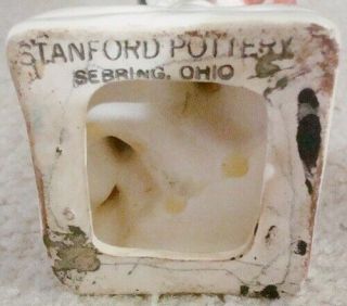 Stanford Pottery CLEVELAND INDIANS Chief Wahoo GOLD TOOTH Bank 4