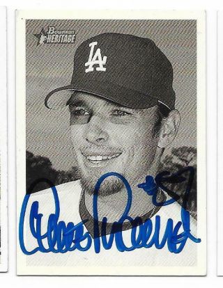 Luke Prokopec 2001 Bowman Heritage Autographed Signed 279 Dodgers