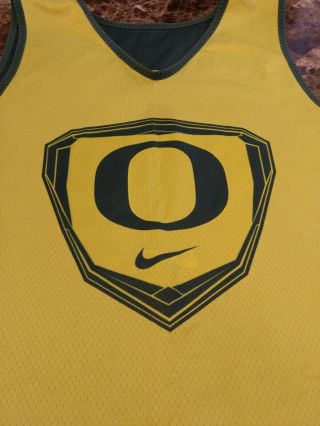 Nike Mens Oregon Ducks Reversible Basketball Practice Jersey Green/yellow Xl