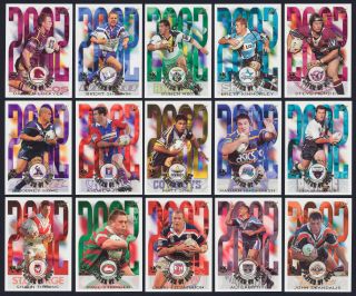 2002 / 2003 Player Of 2002 Select Rugby League Nrl Set Of 15 Cards