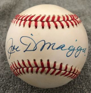 Joe Dimaggio York Yankees Hof Signed Autographed Bobby Brown Baseball