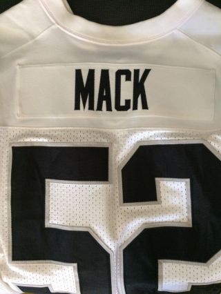 Oakland Raiders Nike On - Field Game Jersey,  52,  Mack