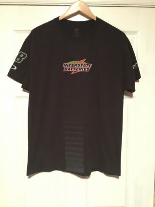 Kyle Busch Interstate Batteries Team Issued Short Sleeve Shirt Size Lg