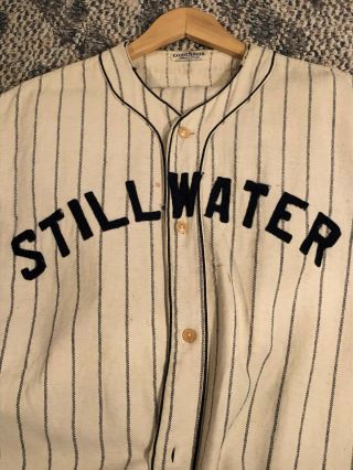 Vintage Baseball Uniform " Stillwater " Jersey Pants And Stirrups