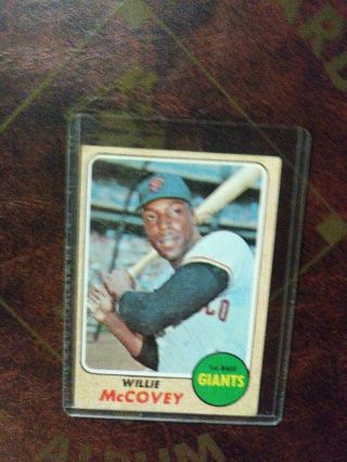 1968 Topps 290 Willie Mccovey Card San Francisco Giants Hof