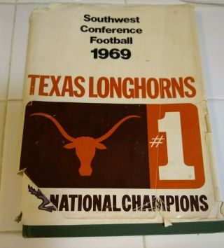 1969 Southwest Conference Football Texas Longhorns National Champions Hardcover
