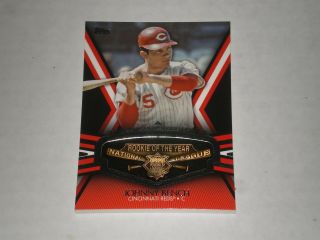 Johnny Bench 2013 Topps Roy (rookie Of The Year) Award Winners Trophy Card.  Reds